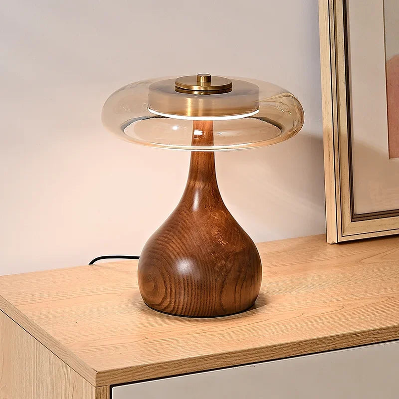 Renji – Lampe de chevet en bois rétro japonais