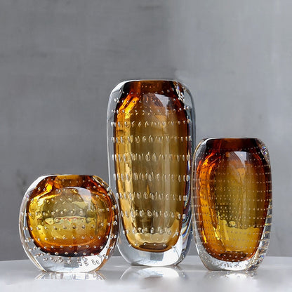 Tessa – Vase bulle de verre coloré