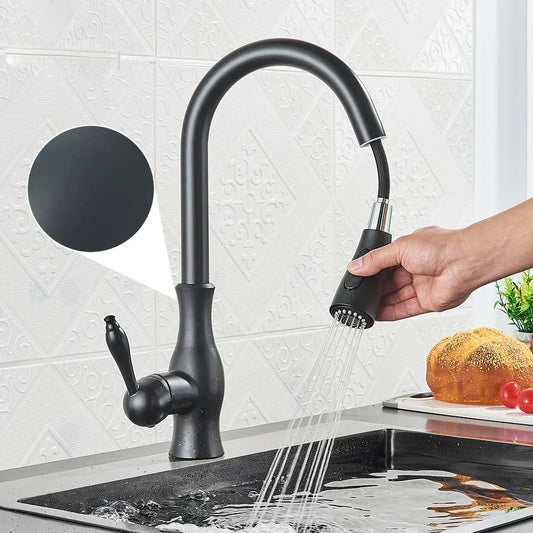 Lukas – Robinet de cuisine rotatif et extensible