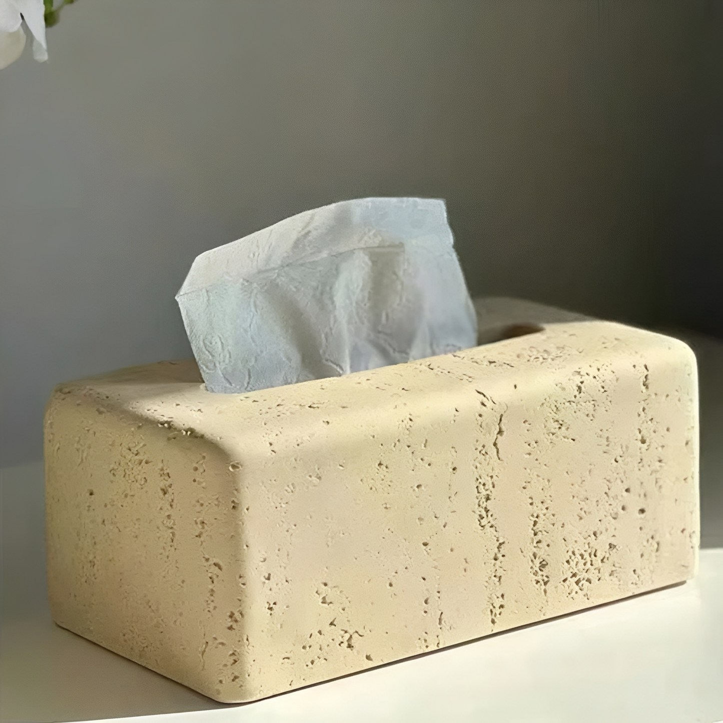 Aurea – Boîte à mouchoirs de luxe en résine