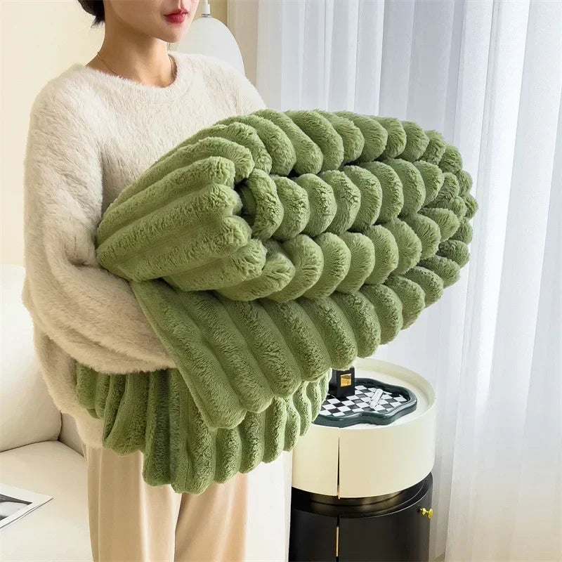 VeloursDeLapin - Couverture en Polaire Ultra-Douce