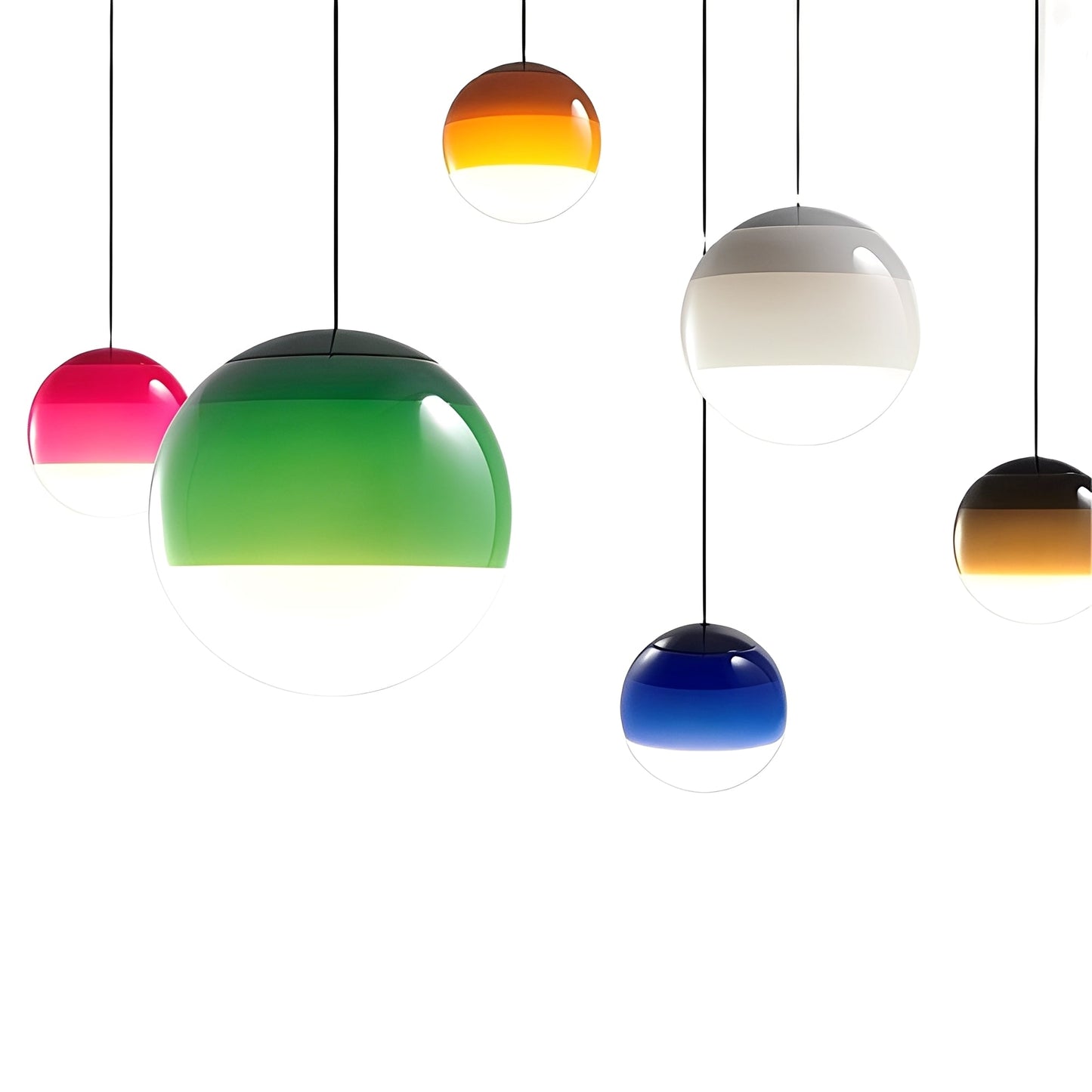 Mel – Suspension en verre coloré nordique