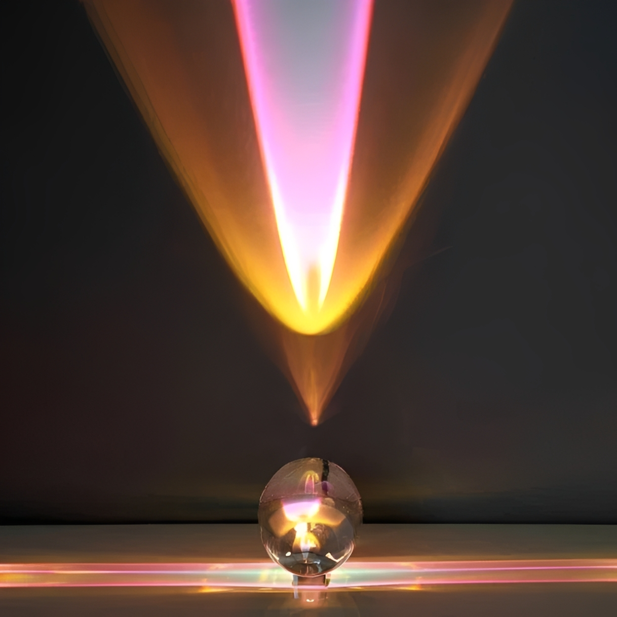 Aureon – Lampe de projection en cristal