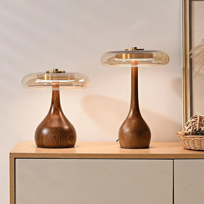 Renji – Lampe de chevet en bois rétro japonais