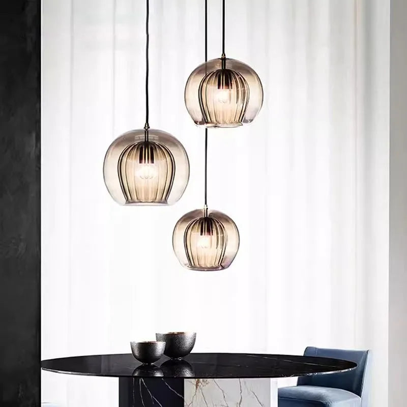 Alyna – Lampe suspendue en verre minimaliste