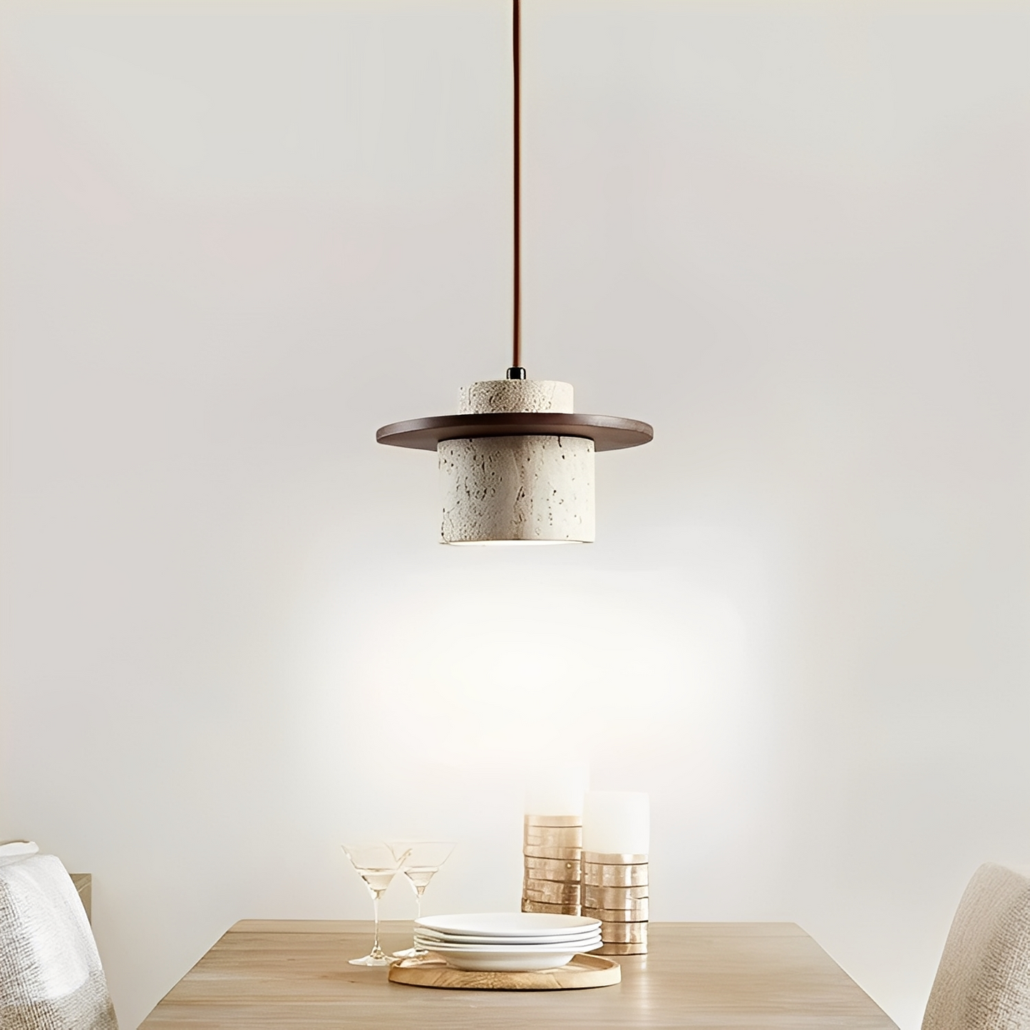 Takumi – Suspension Vintage Travertin Japonaise