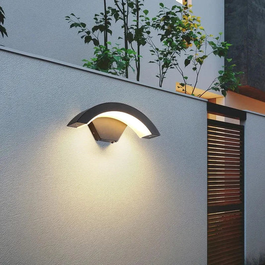 Kairo – Lampe Murale Extérieure Incurvée Étanche