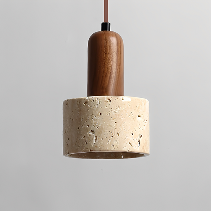 Donna – Lampe Pendule en Marbre Jaune