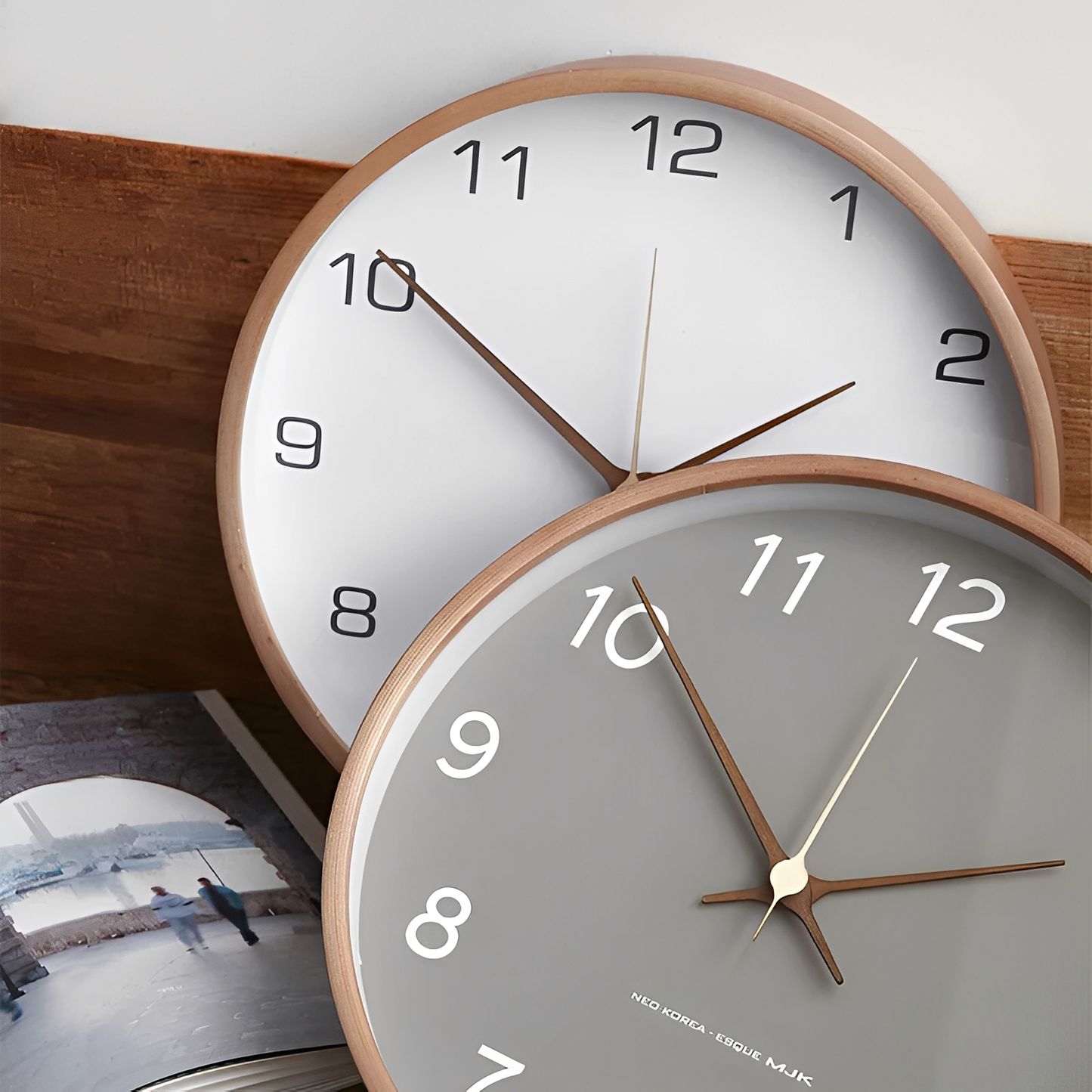 Marla – Horloge murale moderne en bois