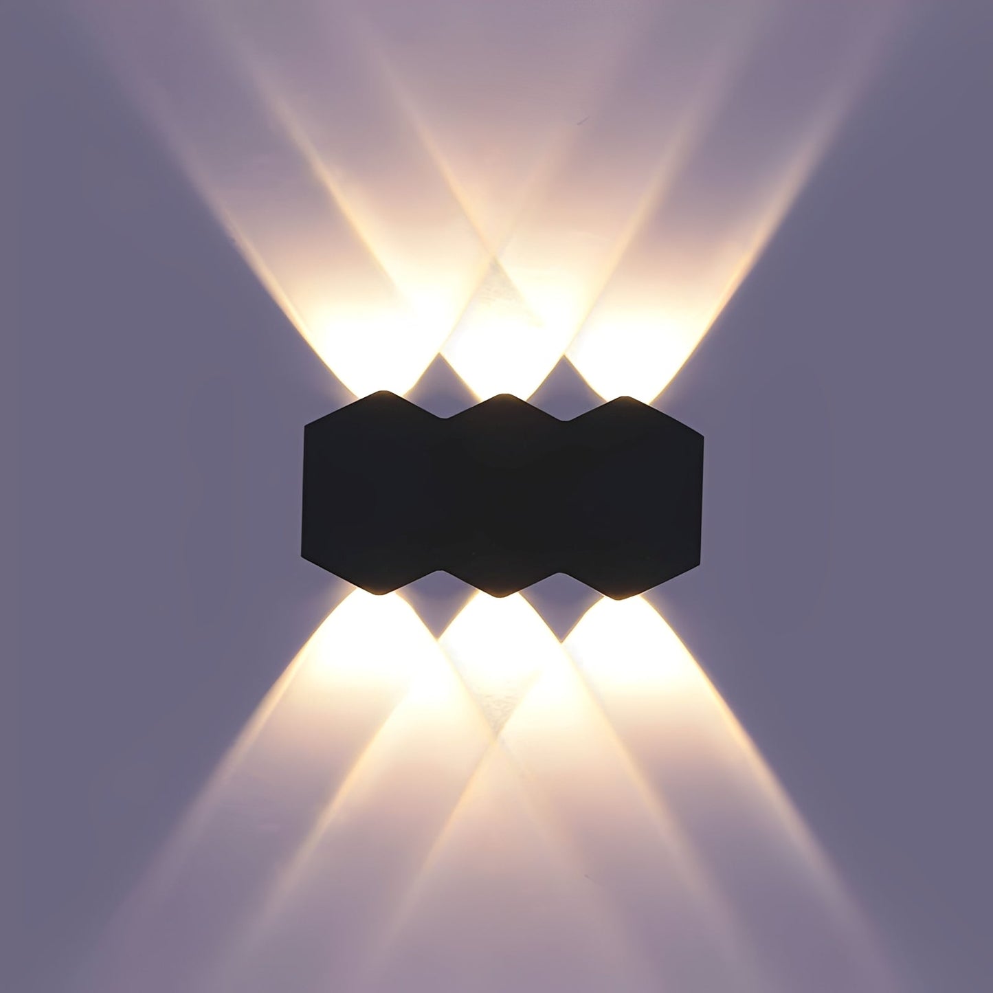 Zion – Applique extérieure hexagonale Up-&-Down