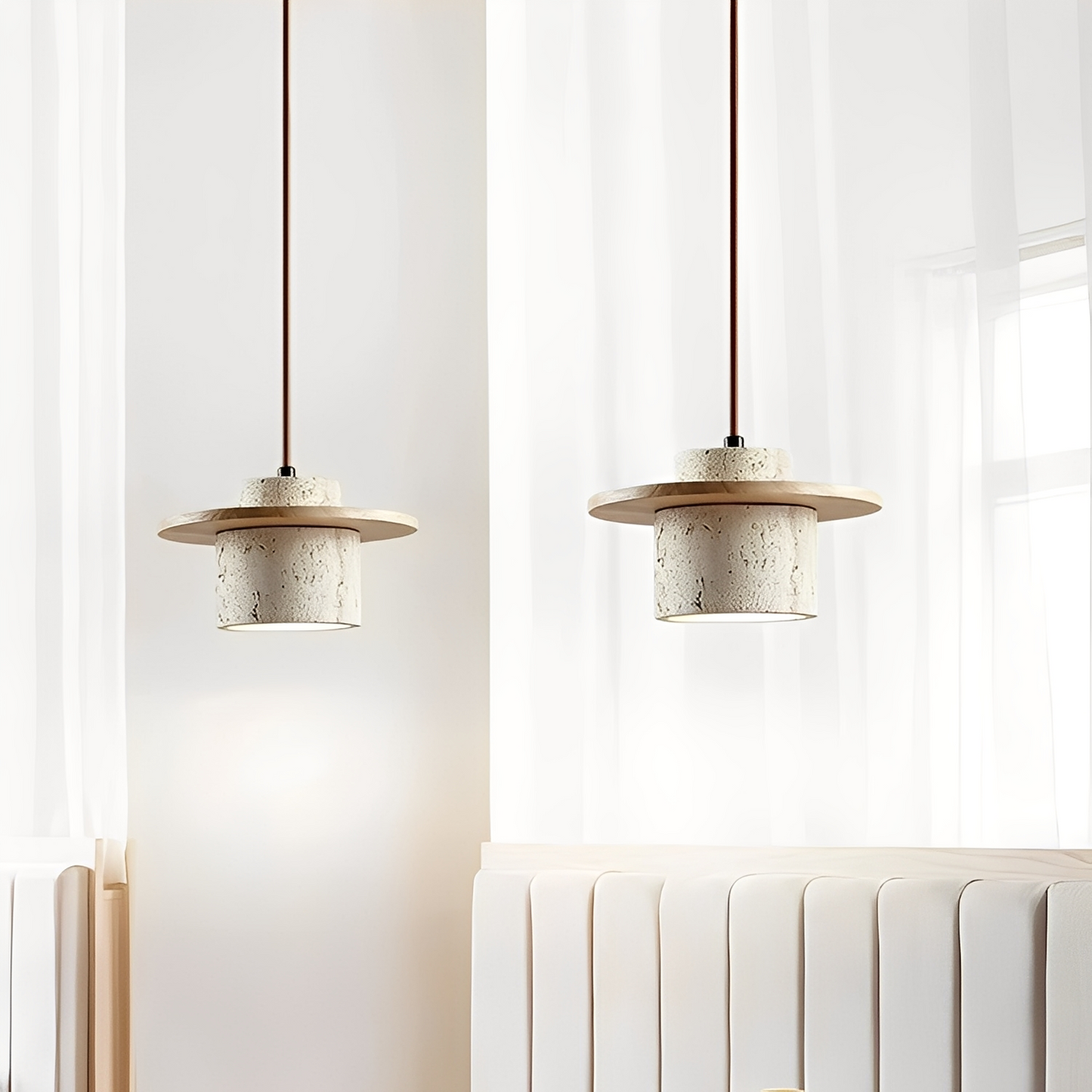 Takumi – Suspension Vintage Travertin Japonaise
