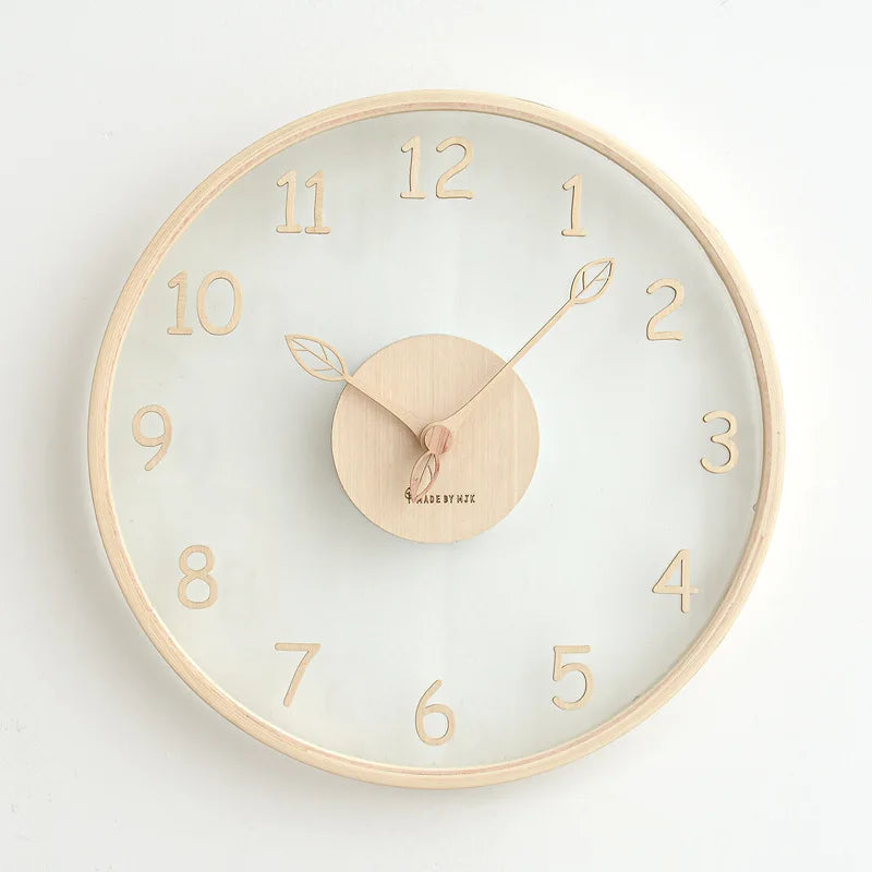 Claria – Horloge Murale Designer Transparente