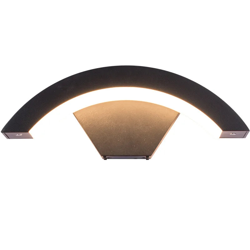 Kairo – Lampe Murale Extérieure Incurvée Étanche