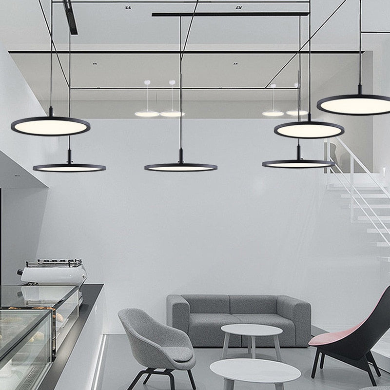 Aria – Disque LED Métallique Suspension