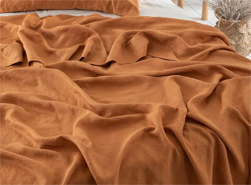 Drap-housse en lin et coton respirant