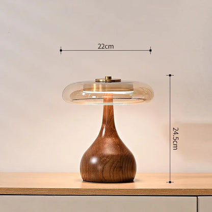 Kina – Lampe de chevet en bois naturel