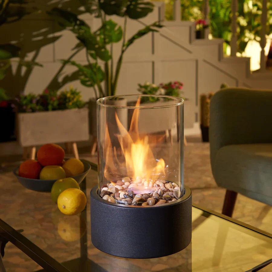 Neris – Cheminée en verre portable