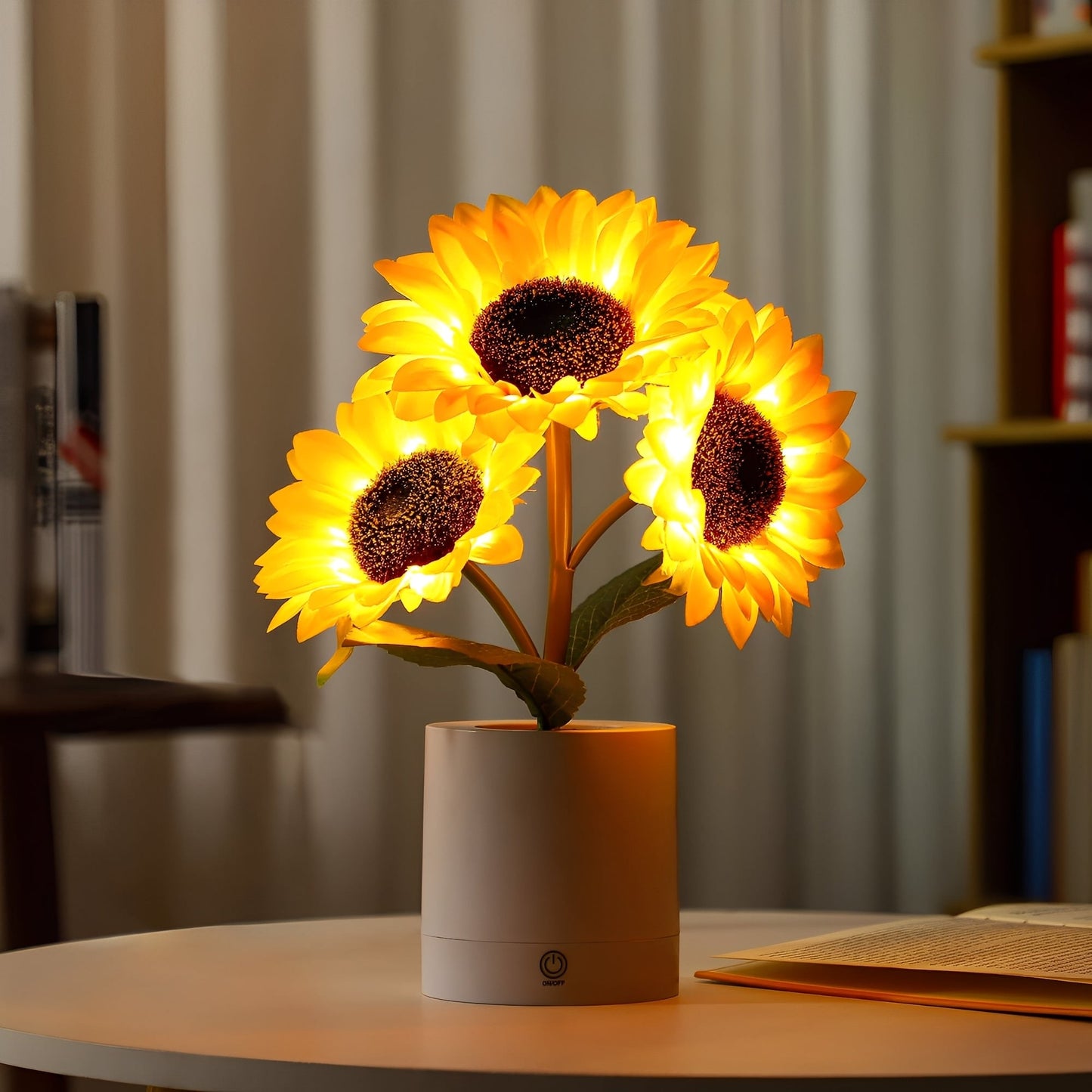 Solina – Veilleuse LED tournesol rechargeable