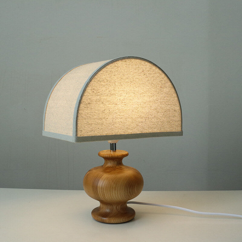 Natsumi – Lampe de table en bois Wabi-Sabi japonaise