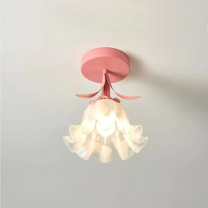 MiniTiffani – Petit plafonnier floral de style Tiffany français