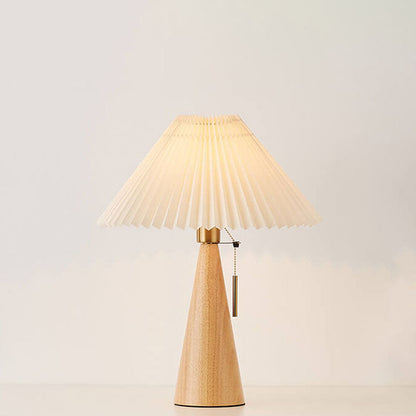 Emilia – Lampe de table LED japonaise pliable en bois