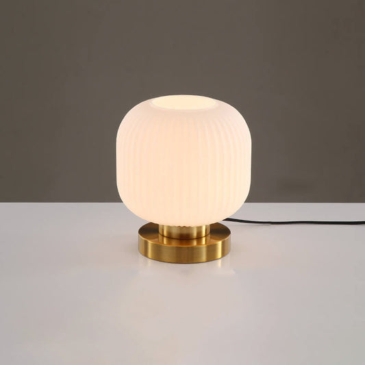 Nerida – Lampe de Table Ovale en Verre Nordique