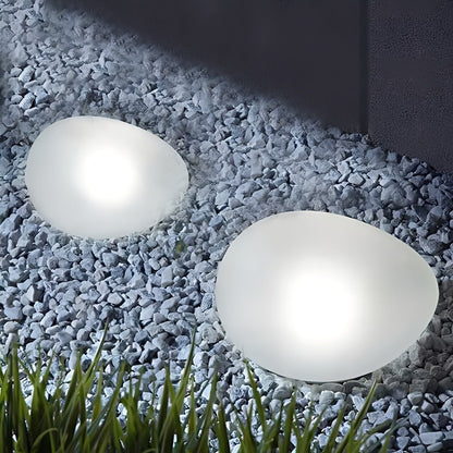 Kaori – Lampe de jardin solaire en forme de galet