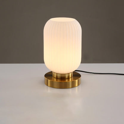 Nerida – Lampe de Table Ovale en Verre Nordique