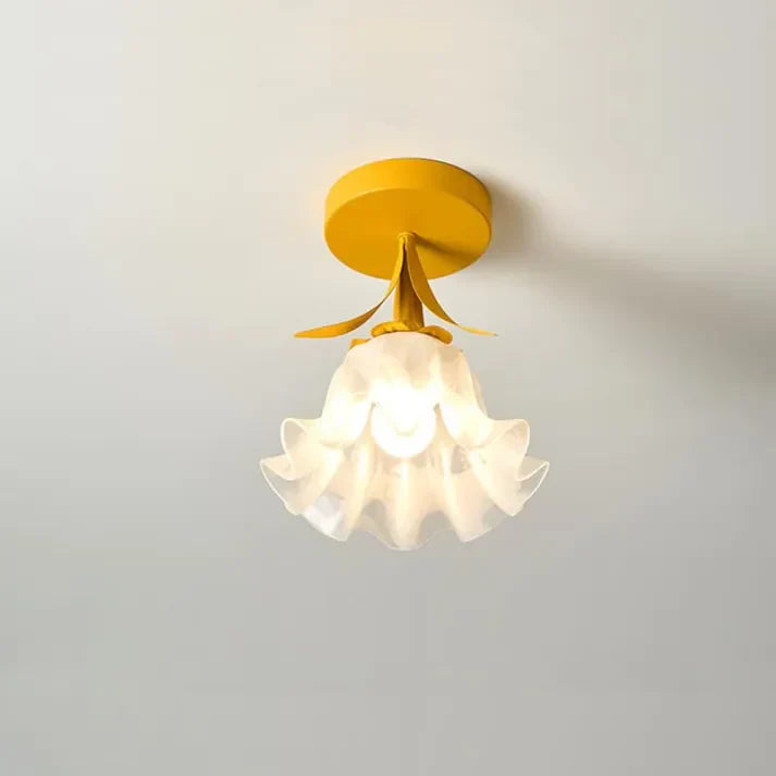 MiniTiffani – Petit plafonnier floral de style Tiffany français