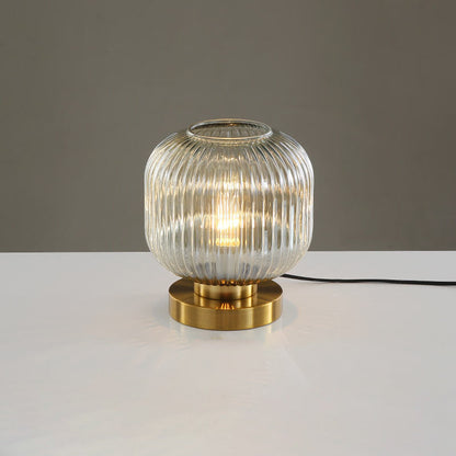 Nerida – Lampe de Table Ovale en Verre Nordique