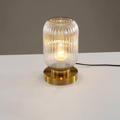 Nerida – Lampe de Table Ovale en Verre Nordique