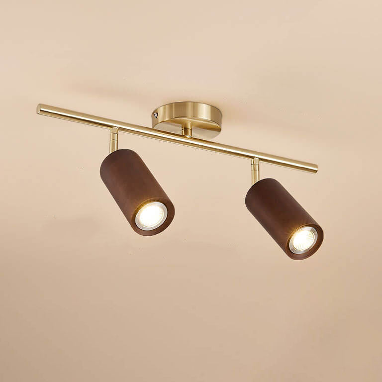 Fabian – Lampe de Plafond Ronde en Bois