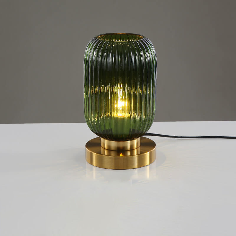 Nerida – Lampe de Table Ovale en Verre Nordique