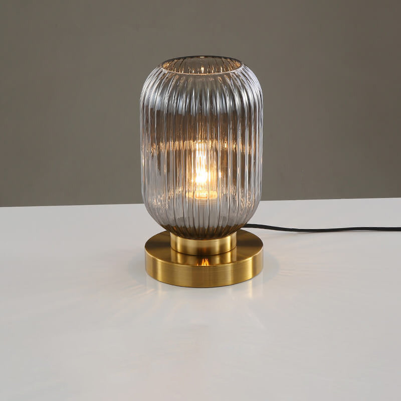 Nerida – Lampe de Table Ovale en Verre Nordique
