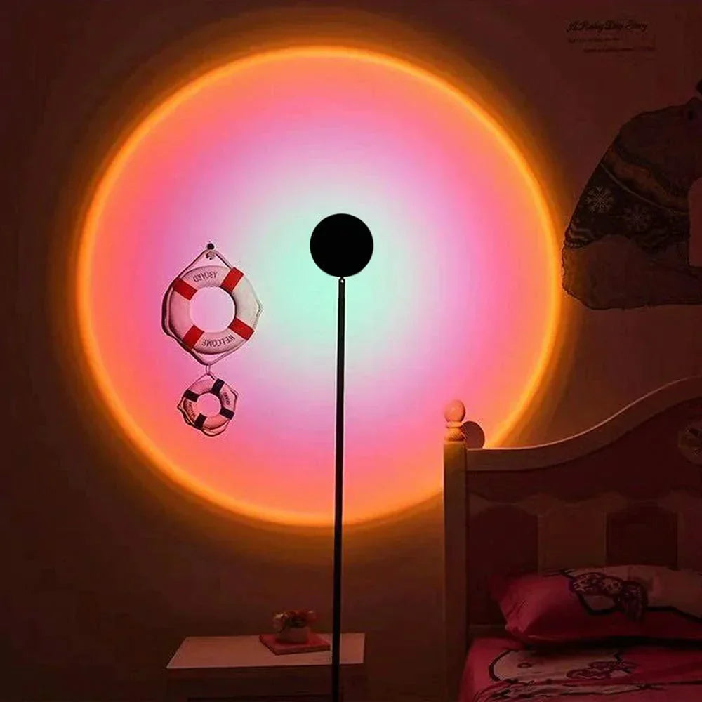 SoleilScène – Lampe projecteur effet coucher de soleil