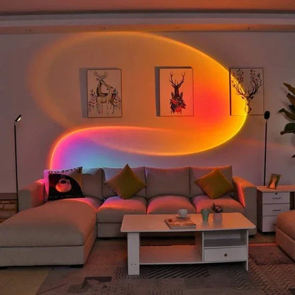 SoleilScène – Lampe projecteur effet coucher de soleil