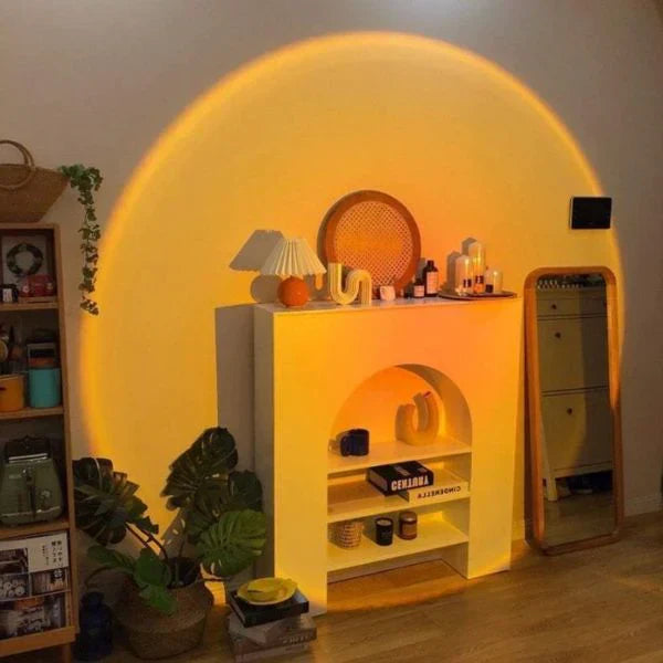 SoleilScène – Lampe projecteur effet coucher de soleil
