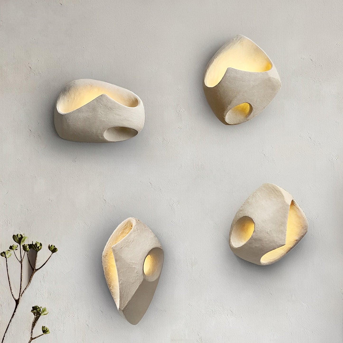 Edda – Applique en ciment dans le style Art-Déco moderne