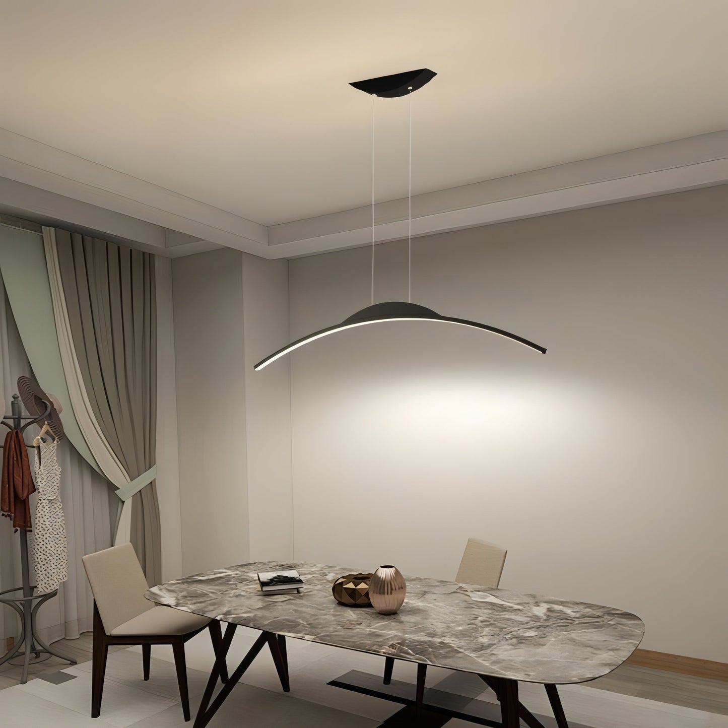 Arelis – Lampe pendante acrylique LED créative