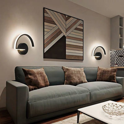 Saran – Art Minimal Applique Murale Semi-Cercle