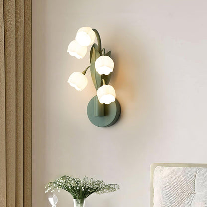 Louise – Élégante Lampe Murale Orchidées