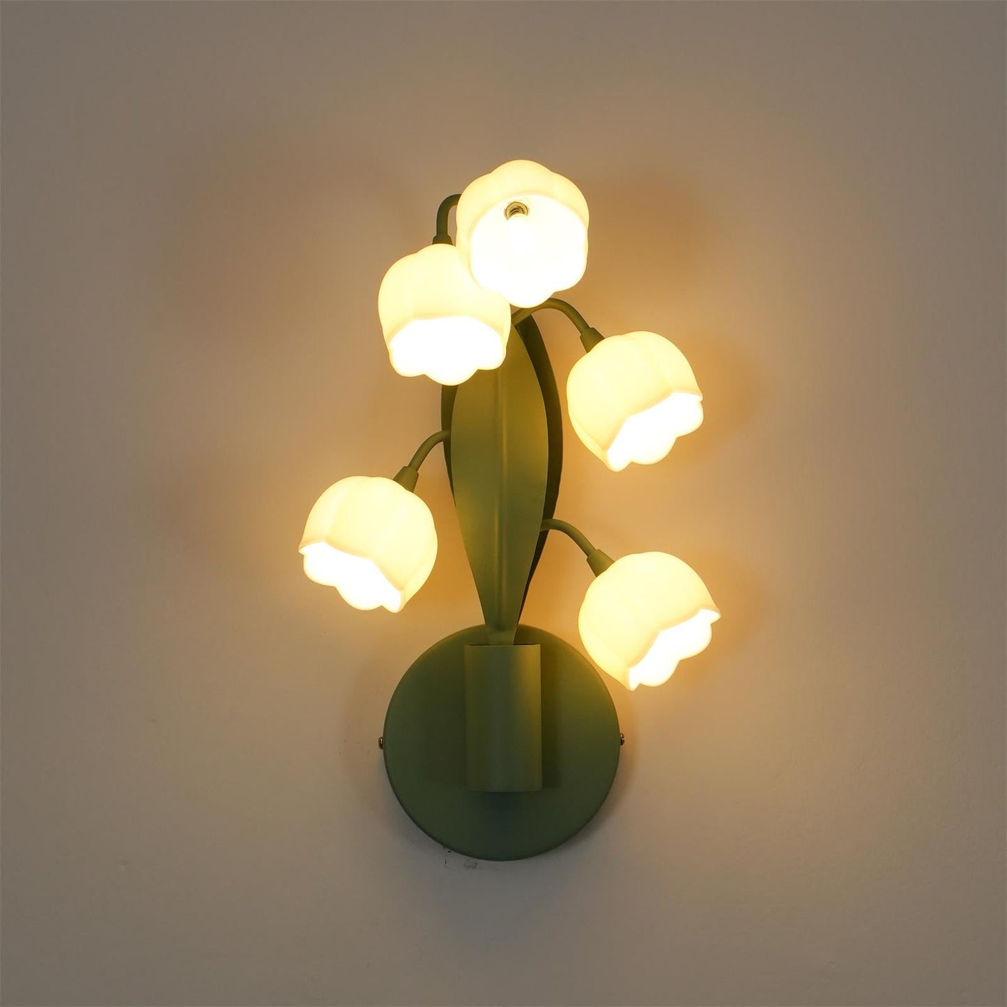 Louise – Élégante Lampe Murale Orchidées