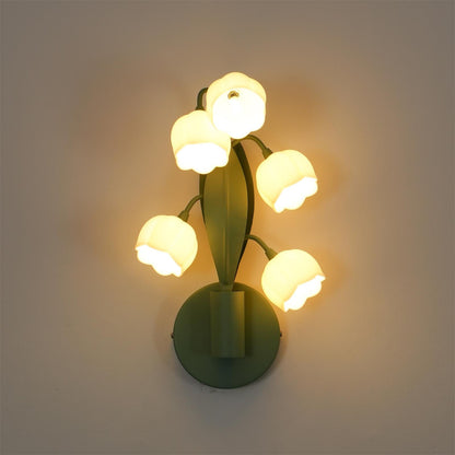 Louise – Élégante Lampe Murale Orchidées
