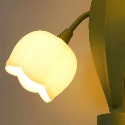 Louise – Élégante Lampe Murale Orchidées