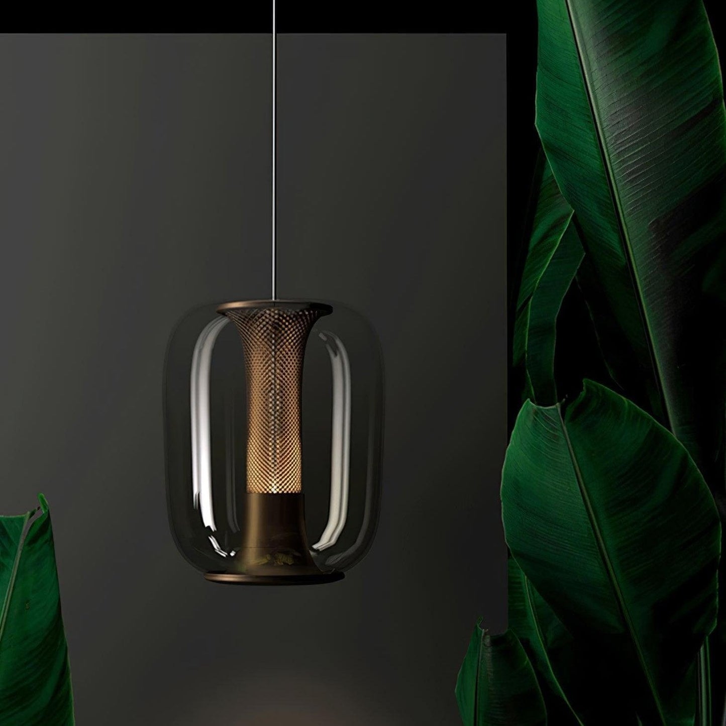 Savanna – Élégante suspension en verre pour espaces de vie élégants