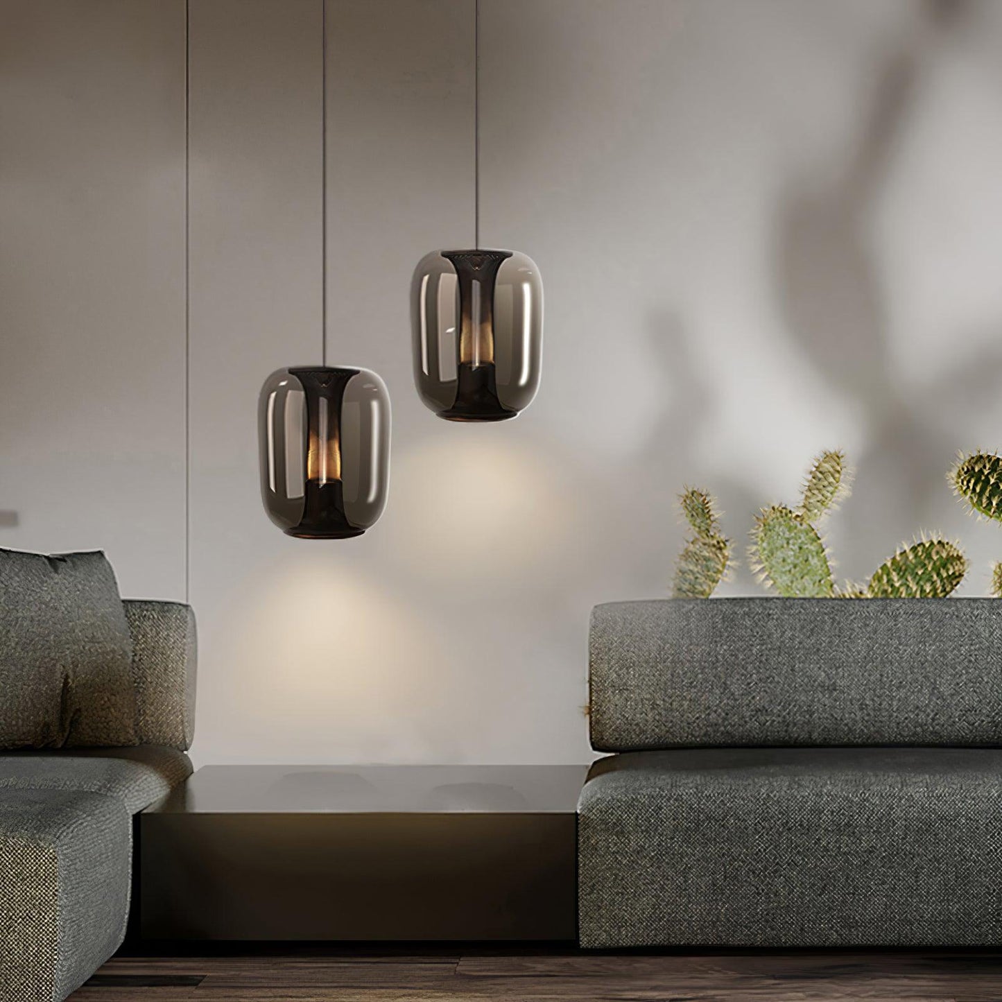 Savanna – Élégante suspension en verre pour espaces de vie élégants
