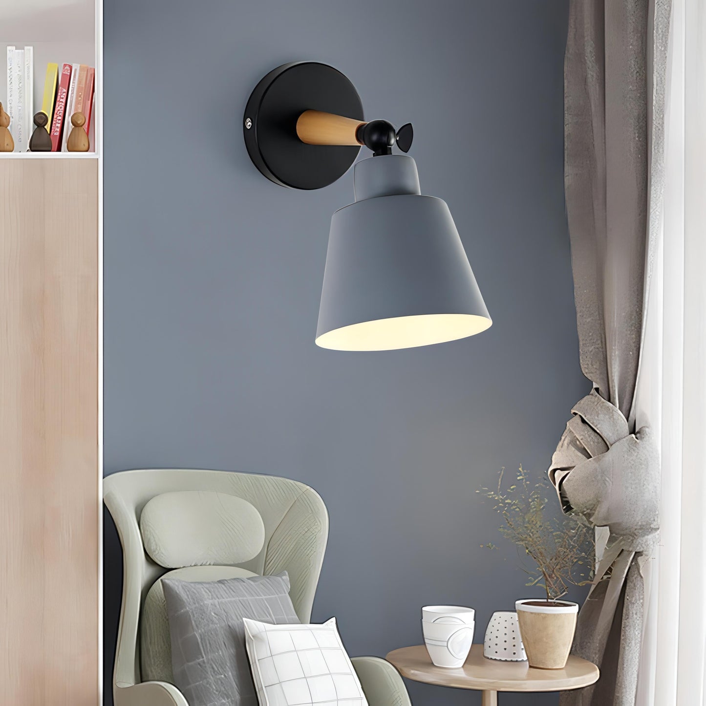 Avi – Applique murale conique nordique ajustable