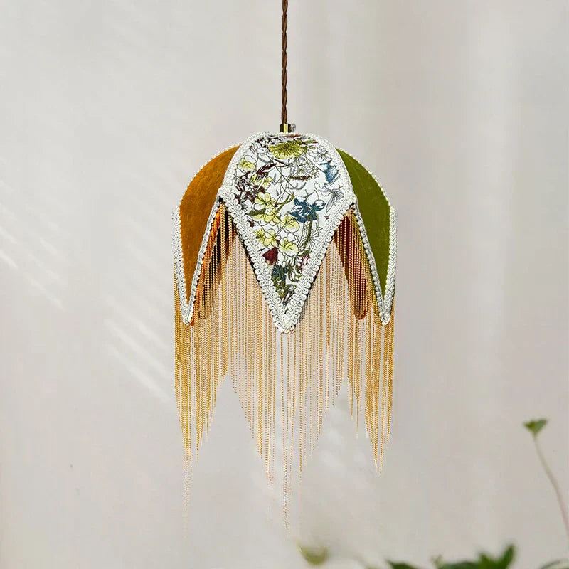 Cely – Lustre en Tissu Français Rétro