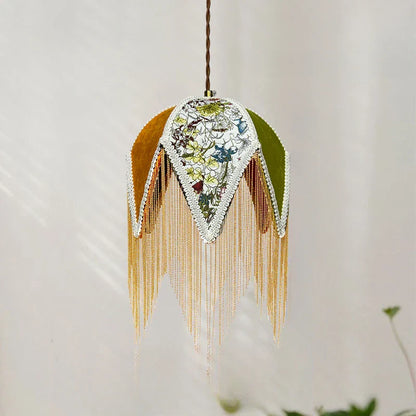 Cely – Lustre en Tissu Français Rétro