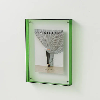 Cadre photo en acrylique transparent – Effet flottant moderne